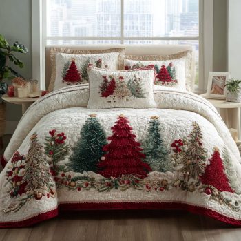 Frosted Wonder 3-Piece Quilted Bedding Set