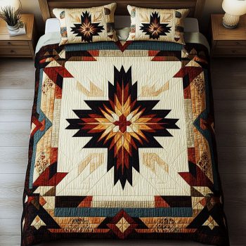 Whispering Winds 3-Piece Quilted Bedding Set